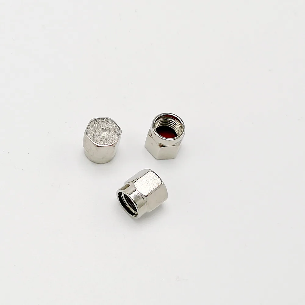 โลหะ SMA ปกคลุมฝุ่นสำหรับ SMA หญิง 10 ชิ้น/ล็อต