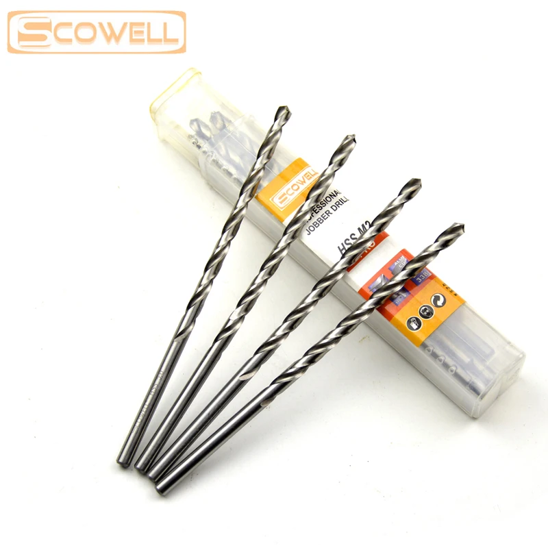 10 Pack HSS Plus Long Twist Drill Bits Wood Metal For 3mm,3.5mm,4mm5mm,5.5mm,6mm,8mm DIY Tools Extra Length Jobber Drilling Bit