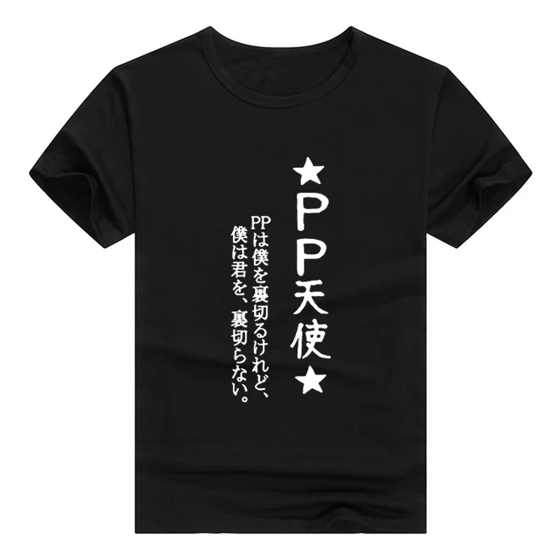 Anime amane kanata cosplay manga curta algodão casual t camisa superior