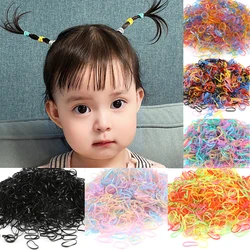 Pequeno descartável colorido elástico de cabelo, acessórios para cabelo para crianças, goma crocante para menina, moldura, 1000pcs