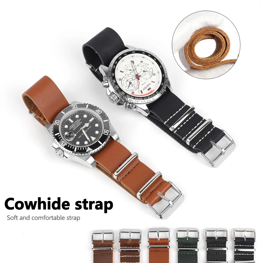 18mm 20mm 22mm 24mm Men Watch Band Black Brown Coffee Watch Strap Calfskin Wristband Bracelet