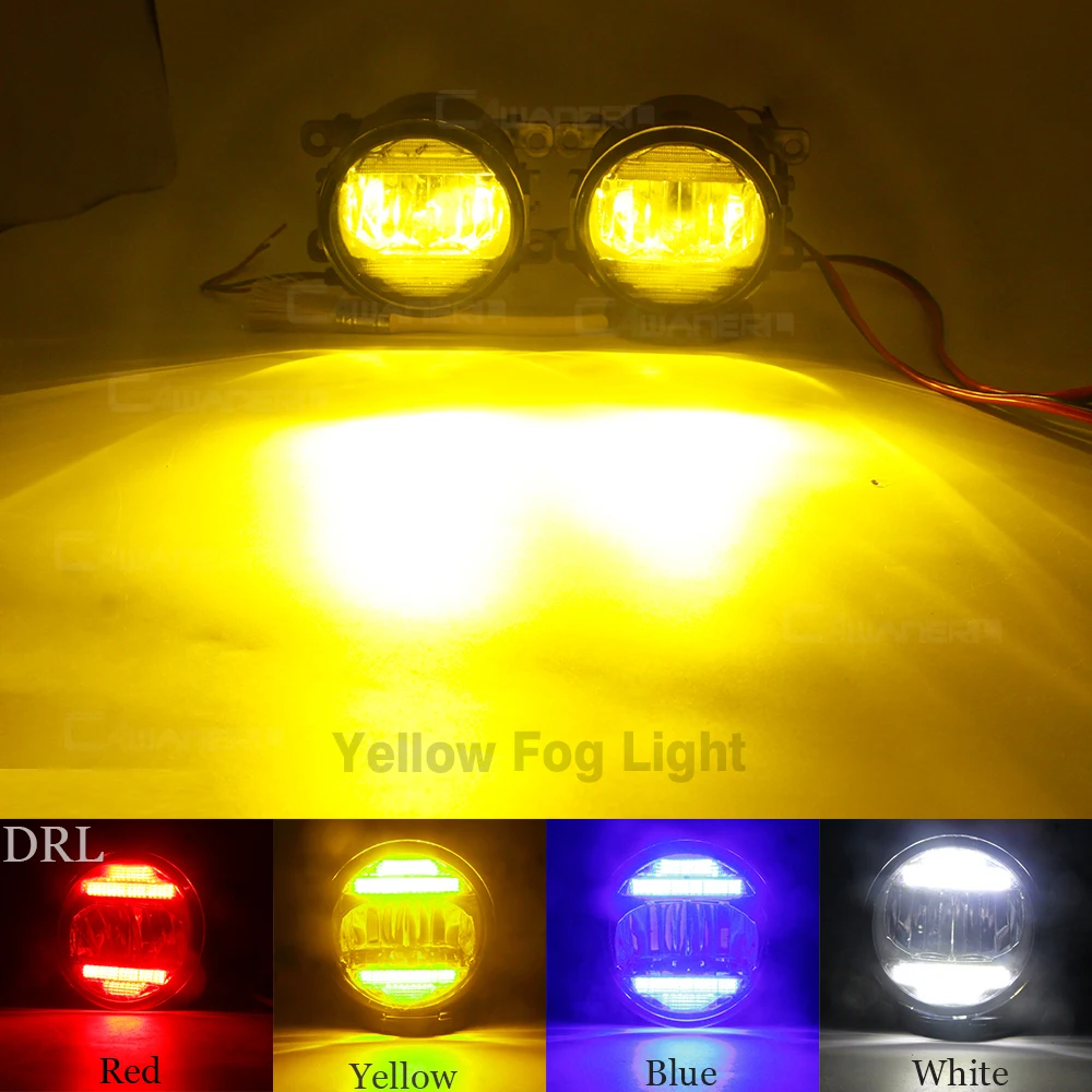 2in1 LED Fog Light Daytime Running Lamp For Citroen Berlingo B9 2012-2015 Car Front Bumper Fog Light Assembly DRL H11 12V