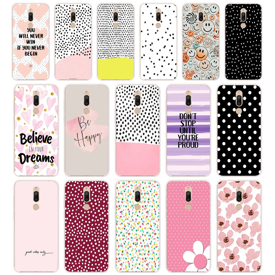 348FG Polka Dots gift Soft Silicone Tpu Cover phone Case for Meizu M5 M5C M5S Note M6 M6S M6T case