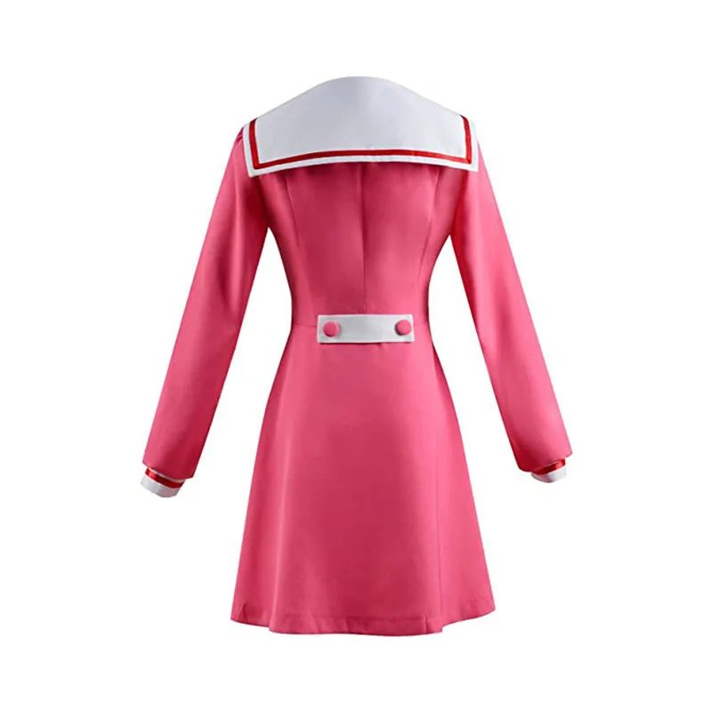 Nieuwe Anime Munou Na Nana/Talentless Nana - Hiiragi Nana Cosplay Kostuum Roze Jurk Uniform Outfits Halloween Carnaval Pak pruik