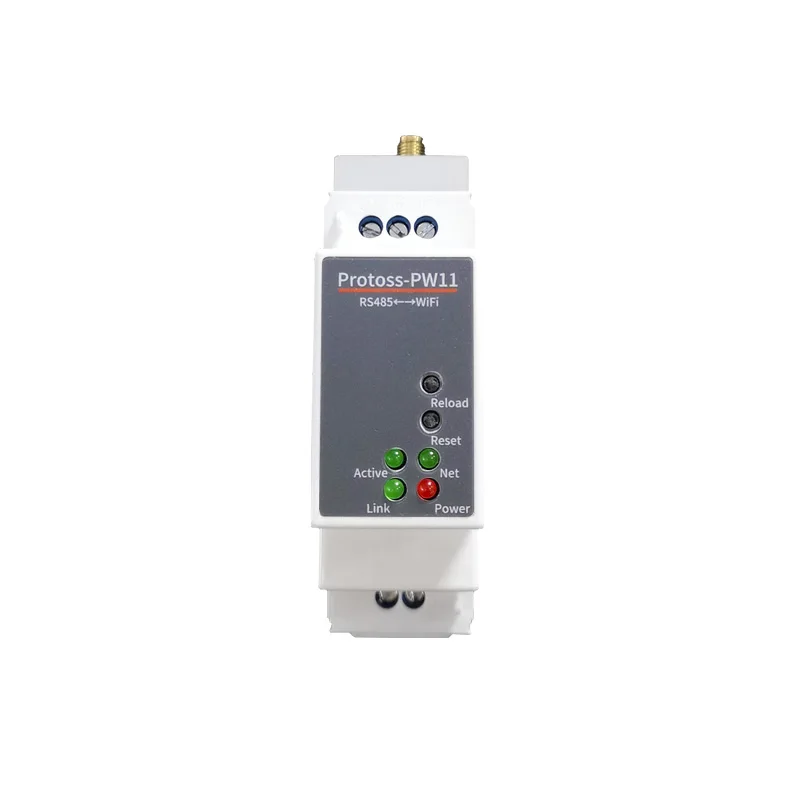 Servidor de dispositivo Industrial montable en Riel, puerto serie RS485 a wifi o rj45, convertidor Ethernet, compatible con Modbus TCP a RTU