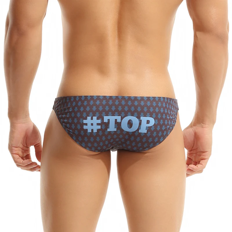 SEOBEAN Men\'s Underpants Sexy Bikini Briefs Letter Printed Pattern Underwear Men Briefs