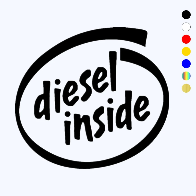 CK2101#12*11cm diesel inside funny car sticker vinyl decal car auto stickers for car fuel tank cap cover car decor