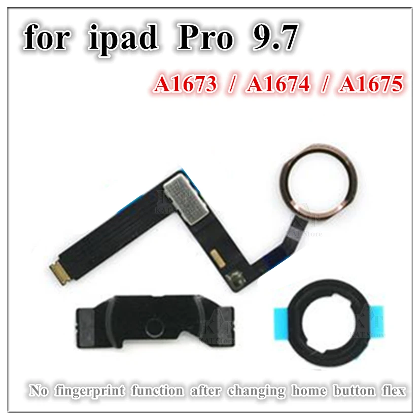 1Pcs for iPad Pro 9.7 10.5 12.9 Inch 2015 2017 Air 3 1st 2nd Gen Mini 4 Home Button Menu Key Flex Cable Bracket Rubber Assembly