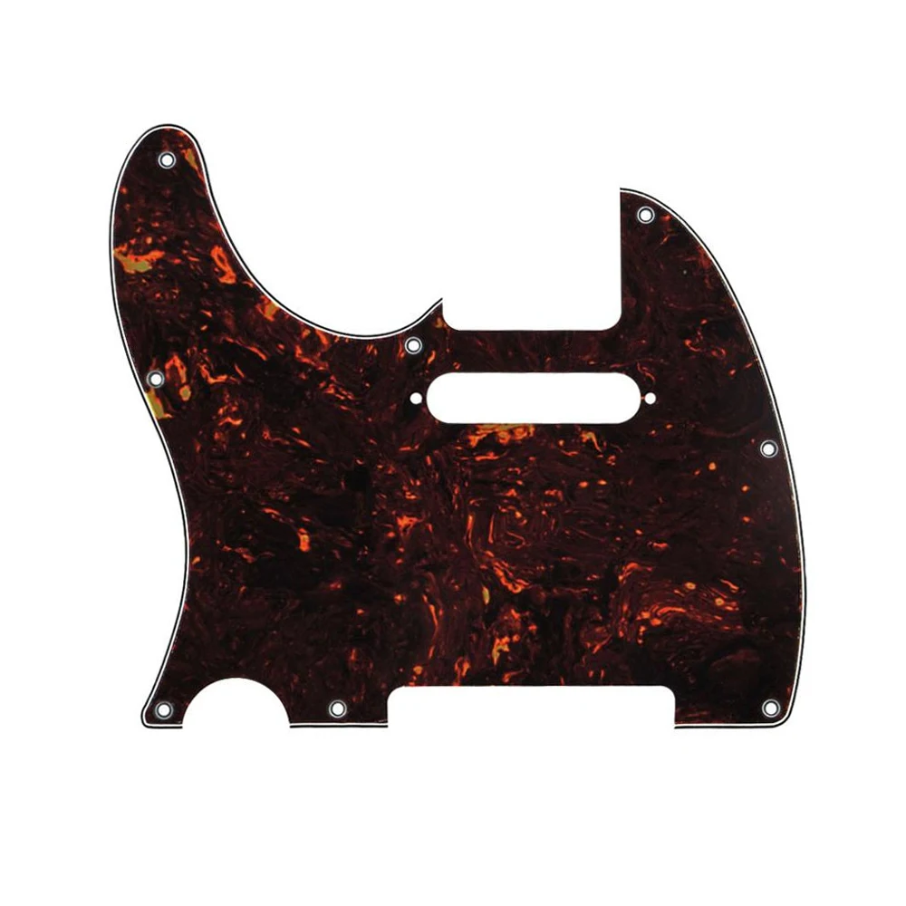 Ohello Left Handed TL Pickguard Black/White Pearl Guitar Scratch Plate Cream for Tele & Screws for TL Style Guitar Accessories