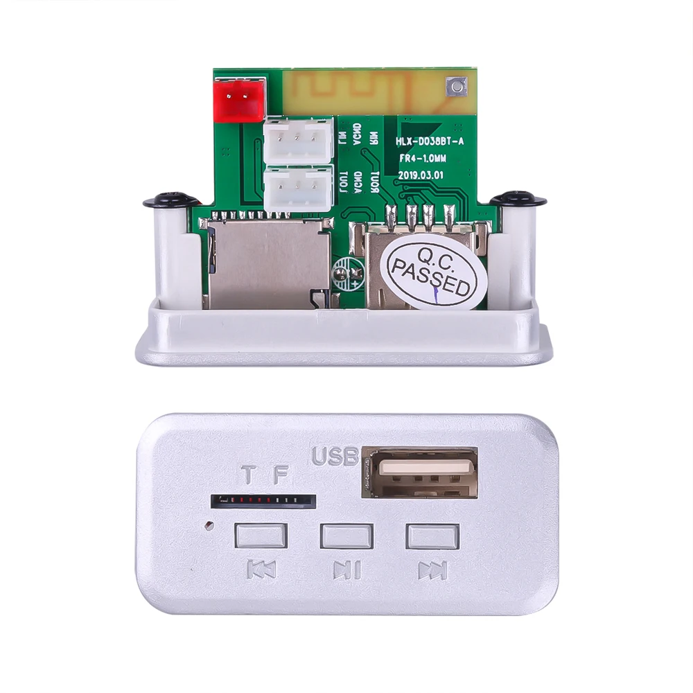 DC 12V Bluetooth 5.0 MP3 WMA Decoder Board Wireless MP3 Music Player FM Radio Audio Module Support USB FM TF AUX Car Radio