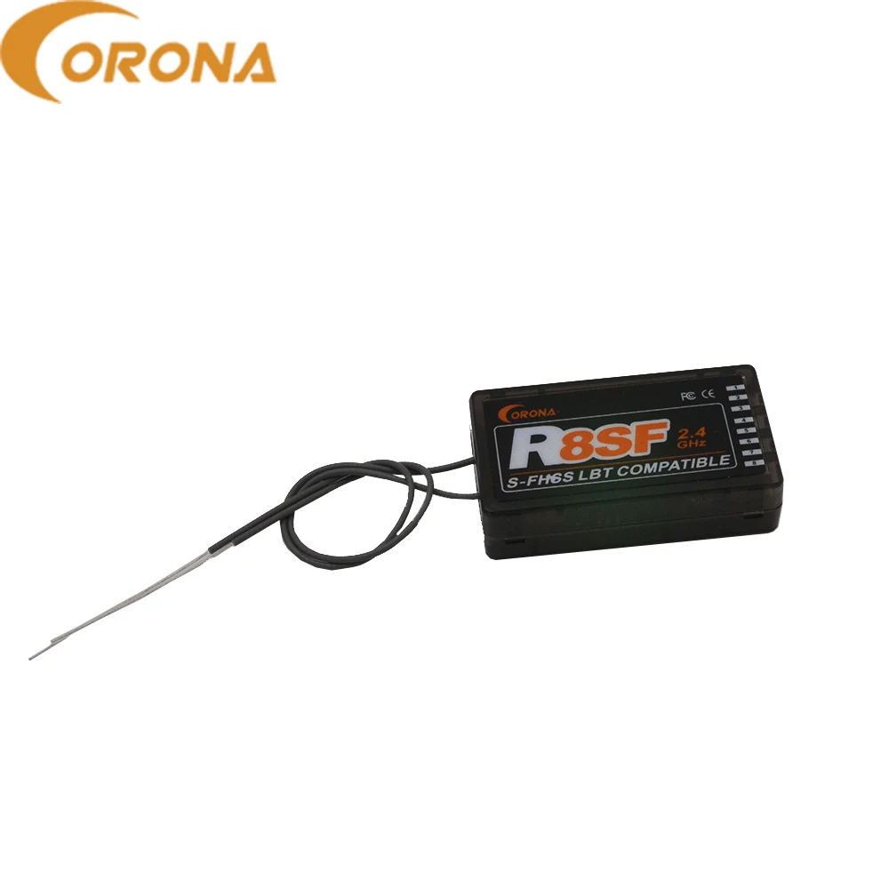 Corona 2.4GHz R8SF S-FHSS/FHSS 8 Channels Receiver Compatible With FUTABA T6 14SG