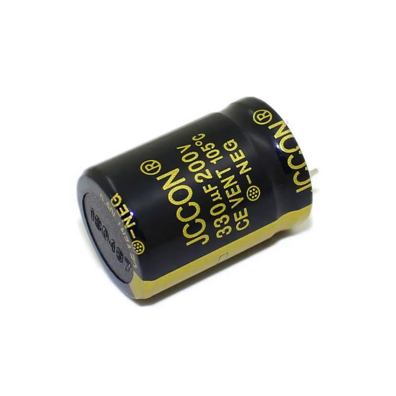 200v330uf JCCON سميكة القدم كهربائيا مكثف حجم 22x30 العاكس السلطة