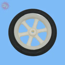 10 Pcs  Super Light 6-Spoke Wheels (Sponge Tire) Color White/Black For RC Airplane Replacement Toys Plane Accessory D30-46mm