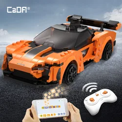 Cada APP Programming Remote Control Sports Car Building Blocks City RC Vehicle Racing Car Bricks Gifts Toys for Boys