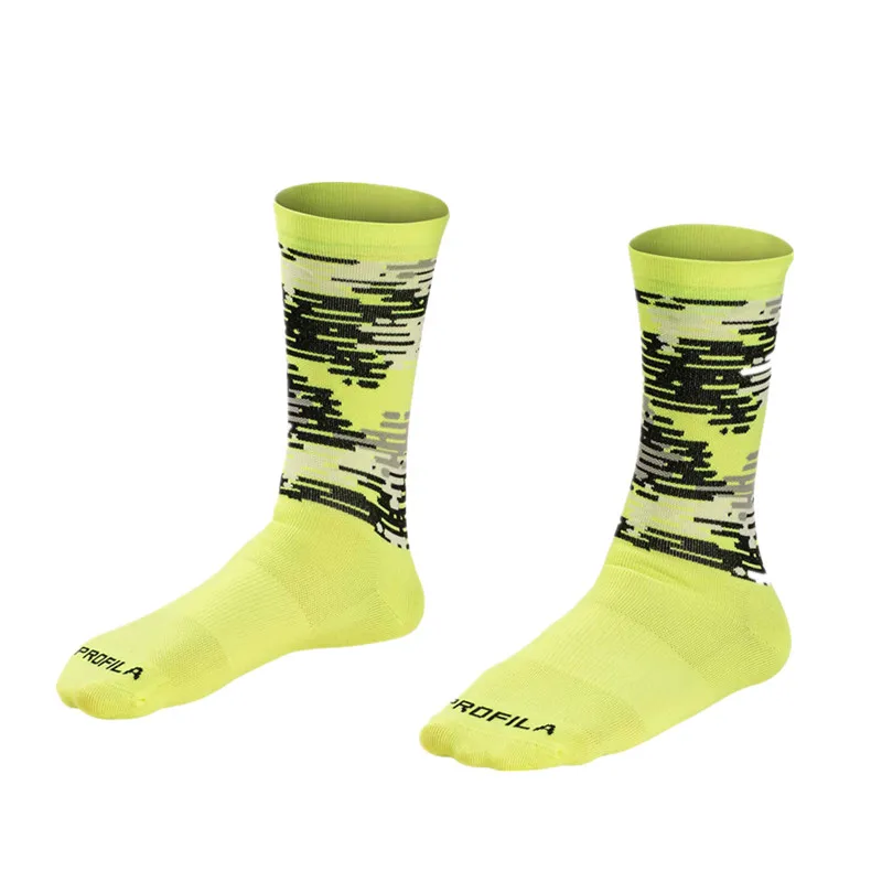 Outdoor Sport Autumn Camouflage Compression Mtb Socks Men Mountain Bike Cycling Socks