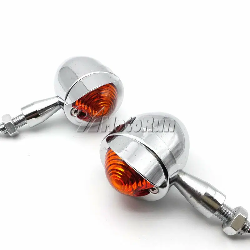 2x Universal Motorcycle Turn Signal Lights For Yamaha Dragstar V-Star XVS 650 1100 Custom Silverado Road Star Virago XV 920 1100