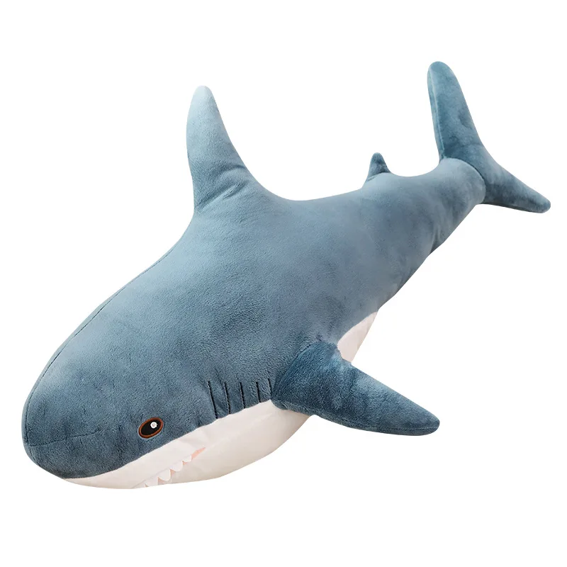 Giant Sales Cozy accompany Stuffed plush blue Shark Animal Birthday Gifts Cosplay toys