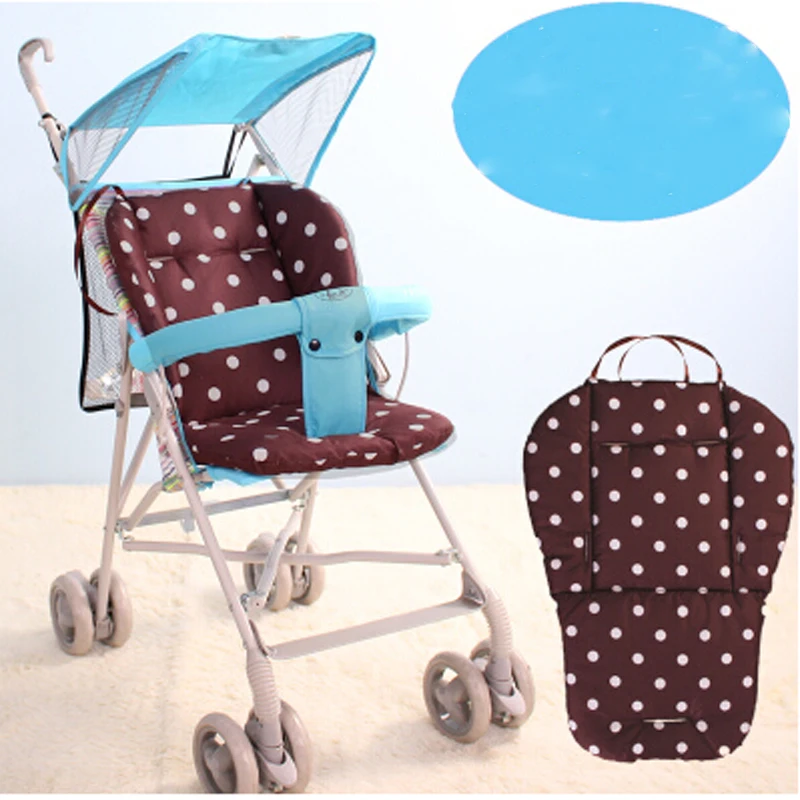 Almohadilla de asiento de coche para bebé, funda de algodón cómoda para cochecito de bebé, cojín para cochecito, colchón, 5 colores opcionales