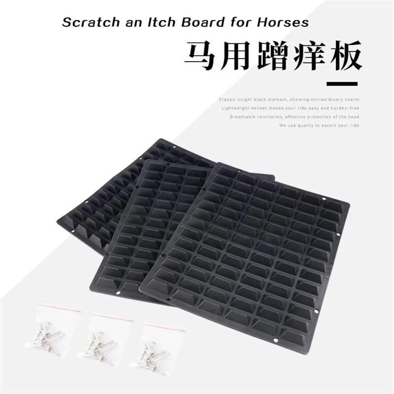 Cavassion Horse Scratch Itches Board for Horses Cleaning and Massaging Horses Scratching