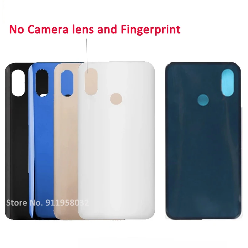 100% NEW For Xiaomi Mi 8 Battery Cover Replace Door For Xiaomi Mi8 Back Glass Housing Case with LOGO Mi 8 Back Glass Cover