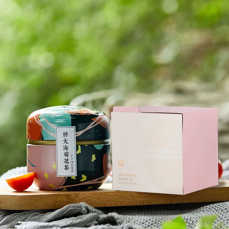 Mini Tea Caddy Tea box,Coffee Tins Food Storage Container Storage Box for Tea Coffee Herb Candy Chocolate Sugar Spices