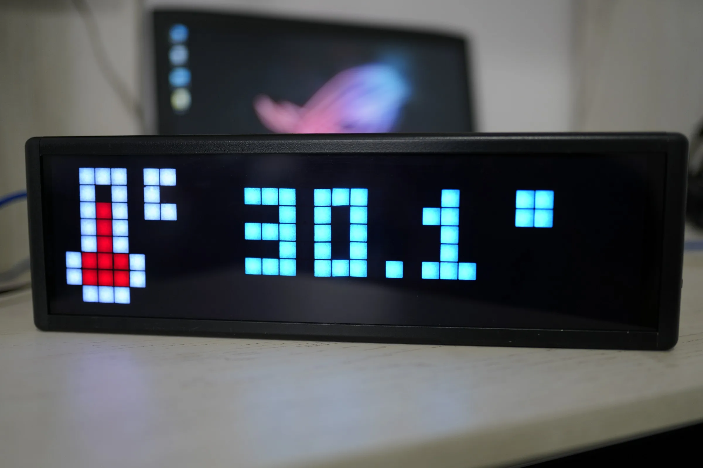 Matrix Pixel Wind IoT Weather Clock Vermicelli Displayer Esp8266 ,not Awtrix !!!!