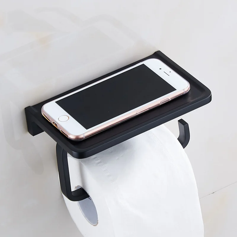 

Black thickened bathroom phone toilet paper holder toilet paper towel holder toilet paper towel box