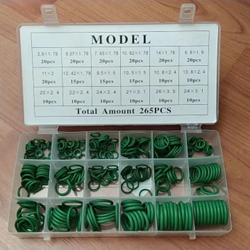 

265/шт. 18 размеров уплотнительных колец HNBR для кондиционера воздуха Volkswagen vw POLO Tiguan Passat Golf EOS Scirocco Jetta Bora Lavida