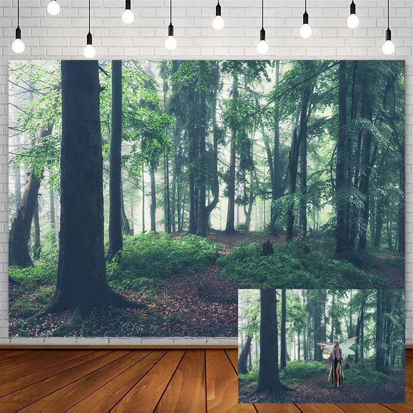 

Halloween Backdrop Forest Jungle Princess Elves Baby Birthday Photography Background Photo Studio Photozone Photocall Decor Prop