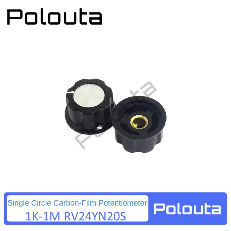 1 Pcs Single Lap Synthetic Carbon Film Potentiometer Knobs Super Potentiometers RV24YN20SB101-RV24YN20SB504 1K-500K/100-500R/1M