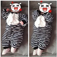Newborn Baby Spring Winter Clothes Infant Jacket for Girls Jumpsuit for Boys Soft Flannel Bebe Romper Baby Clothes 0-18 Month 3
