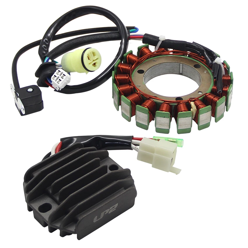 

For Yamaha YFM400 Big Bear 400 Buckmaster 5FU-81410-00 4KB-81960-02 Motorcycle Voltage Regulator Rectifier+Magneto Stator Coil