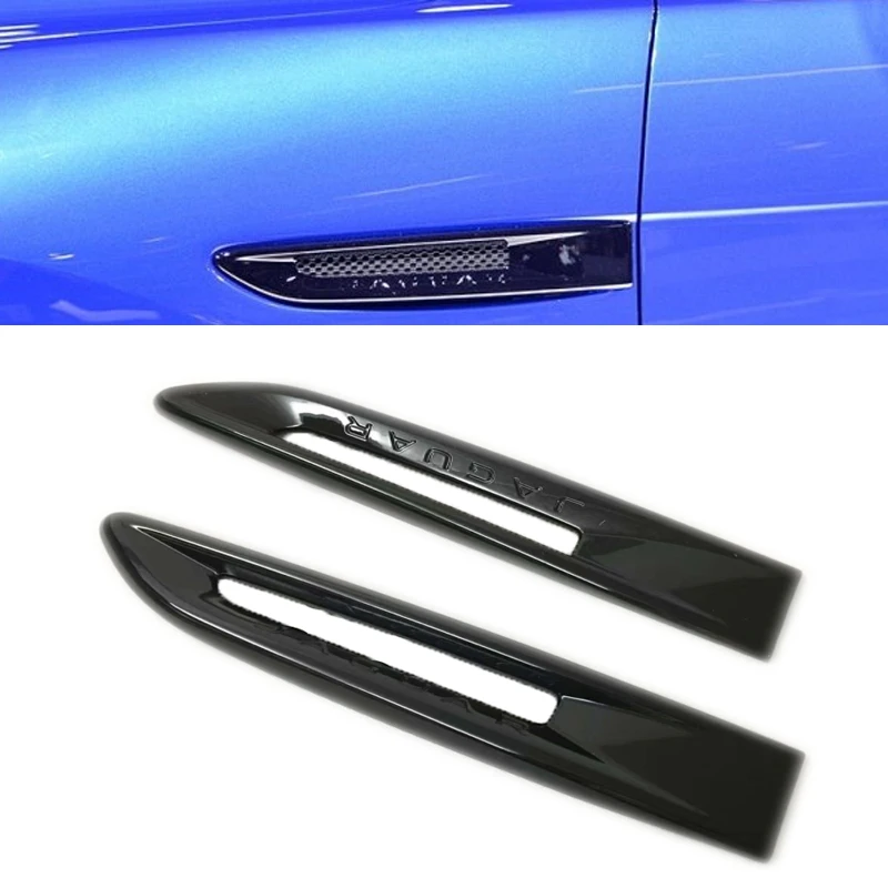 for Jaguar F-PACE XF XEL XFL XE Car Side Fender Cover Trim 3D Sticker Car Exterior Accessories ABS Car Styling