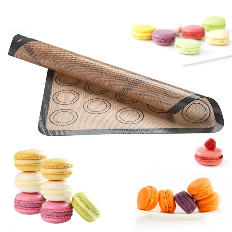 Silicone Baking Mat Pad Sheet Non-Stick Rolling Dough Mat Macaroon Tray Oven Baking For Cake Cookie Pastry Oven Baking Tools