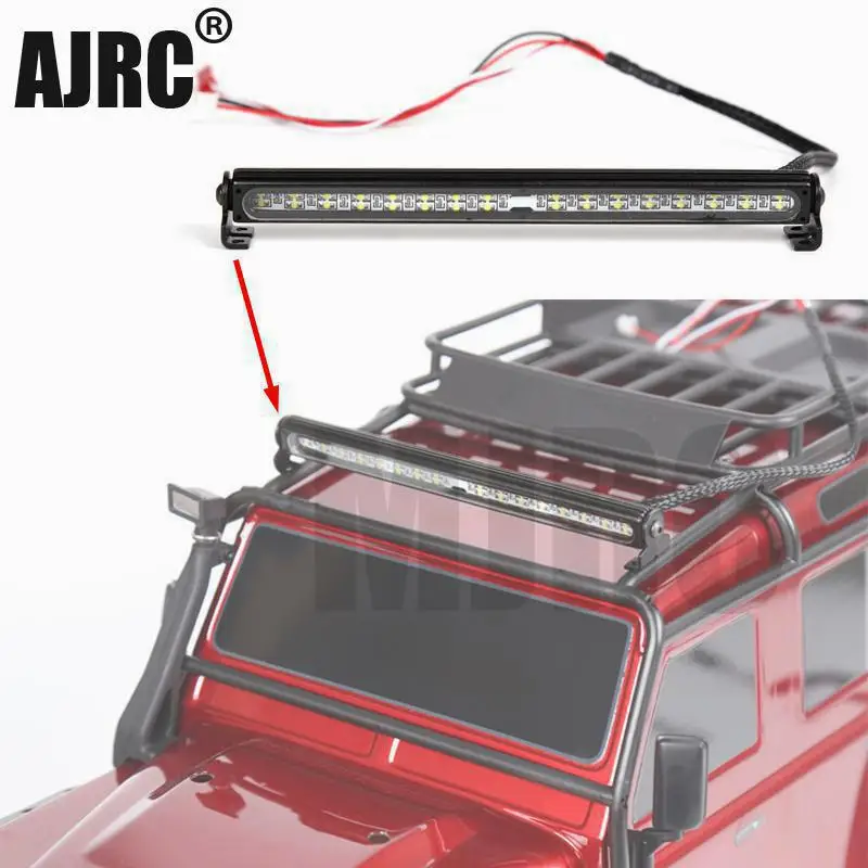 RC Car Parts Trx4 Metal LED Roof Lamp Light Bar for 1/10 RC Crawler Traxxas Trx-4 Trx4 axial 90046 90047 TRX-6 Car Accesories