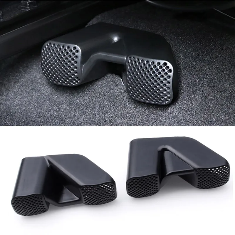 Vtear for Nissan Qashqai J11 Dualis 2 air outlet cover car accessories rear under seat interior air vent net frame part 2019
