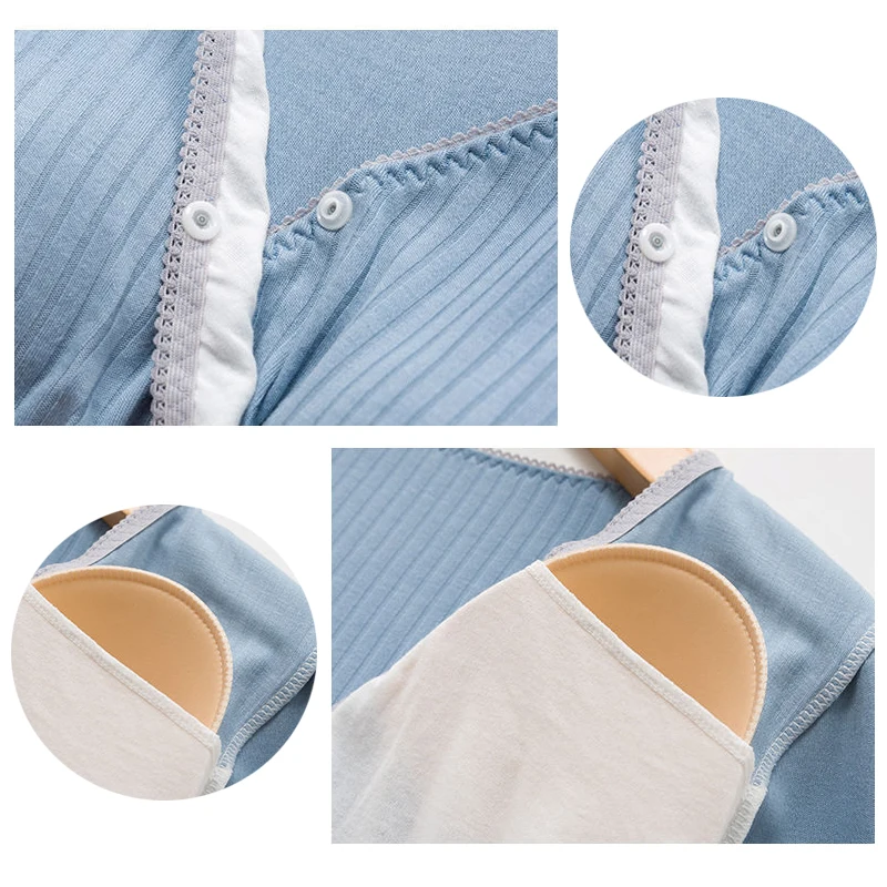 Одежда для беременных больших размеров, свободный повседневный пижамный комплект, ночная рубашка, одежда для сна для беременных и беременных женщин