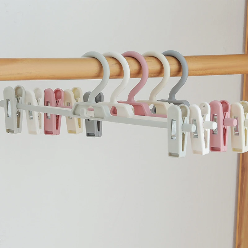 1pc Trousers Rack Clip Anti-Slip Clothespin Wardrobe Pants Clamp Clothes Hanger For Trouser Skirt Pants Closet Organizer