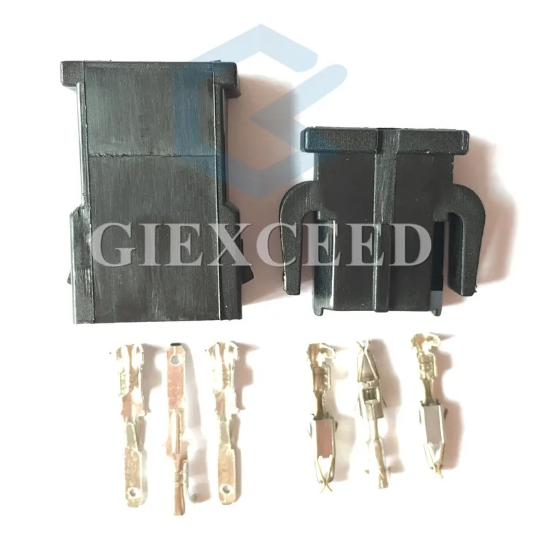 2 Sets 3 Pin AC Assembly 893 971 993 893971633 Female Male Auto Wire Harness Connector Reading Light Socket For VW
