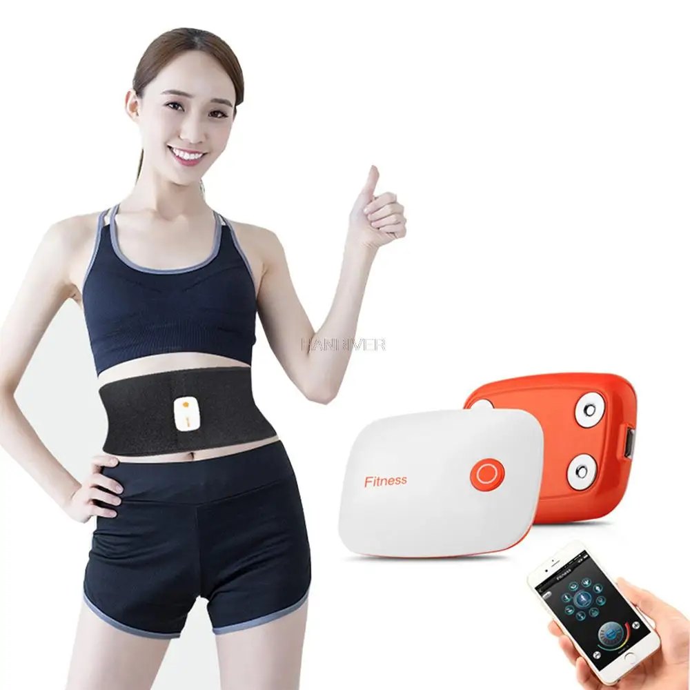 Skinny bag slimming body massage belt rechargeable pulse micro-current slimming belt abdomen belt waist massager massage belt