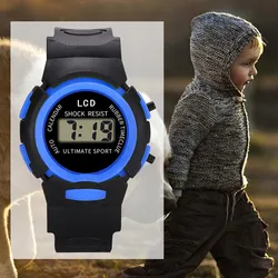 Digitaler sport wasserdichte kinder uhr digitaler sport led elektronische armbanduhr bluetooth fitness armbanduhr kinder stunden hodinky