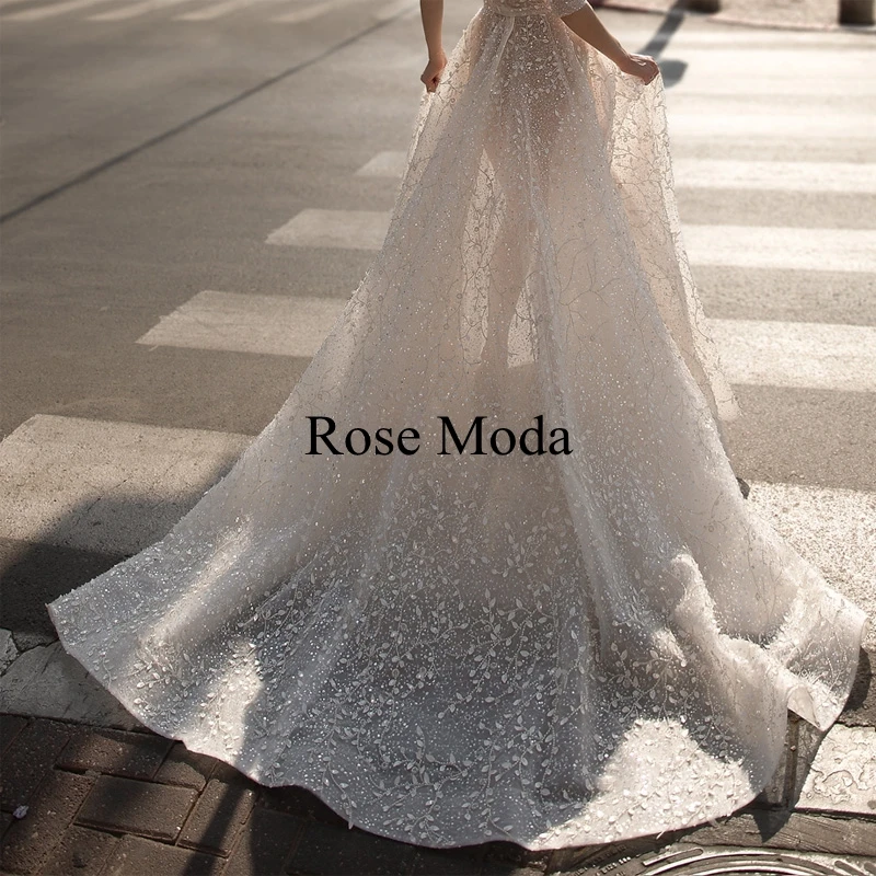 Moda rosa luxo cintas finas frisado laço vestido de casamento personalizado fazer