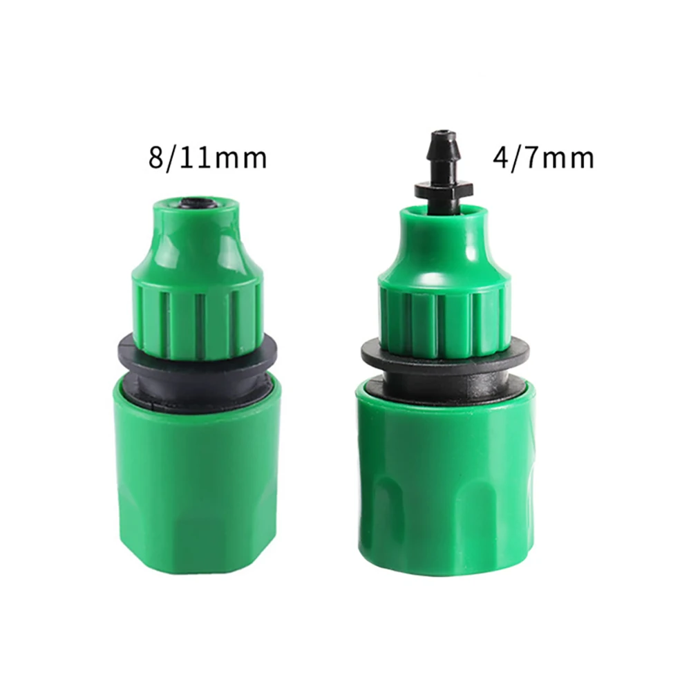 Adapter szybkiego złączki ze złączem kolczastym 1/4 (4 mm) lub 3/8 cala (8 mm) do nawadniania ogrodu Podlewanie szklarni Narzędzia ogrodnicze