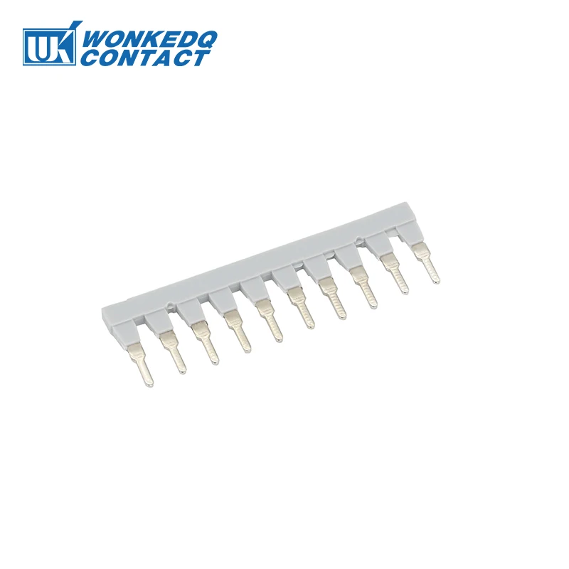 

20Pcs EB 10-8 Insertion Jumper 2/3/10 Wire Connection UK6N UK5-HESI URTK Terminal Block Electrical EB10-8 Side Plug-in Bridge