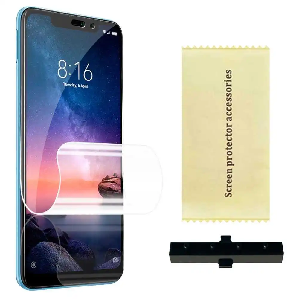 Screen Protector TPU Hydrogel Flex Film for Xiaomi Redmi Note 6 Pro Full Cover Coverage Clear Protective Self Healing