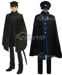 Ace Attorney Dai Gyakuten Saiban: Naruhodo Ryunosuke no Boken Ryunosuke Naruhodo Uniform Suit With Cloak Cosplay Costume E001