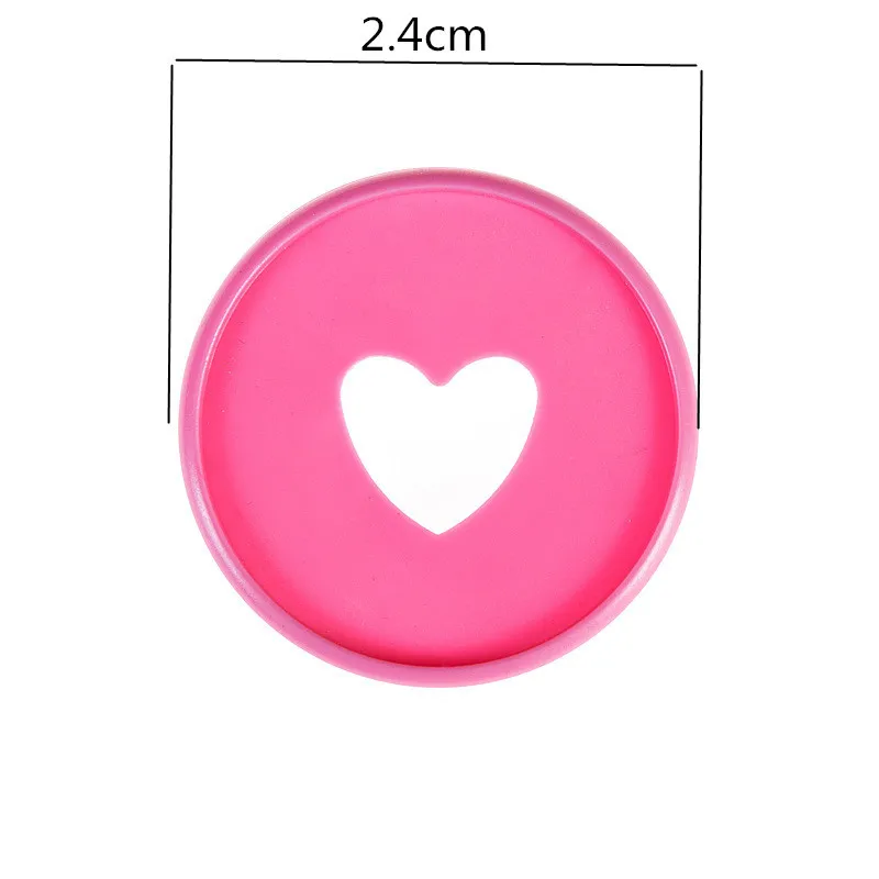 100 PCS 24mm Notebook Plastic Binder Ring Binder Buckle DIY 360 Degree Rotating Mushroom Hole Color Learning Binding Supplies