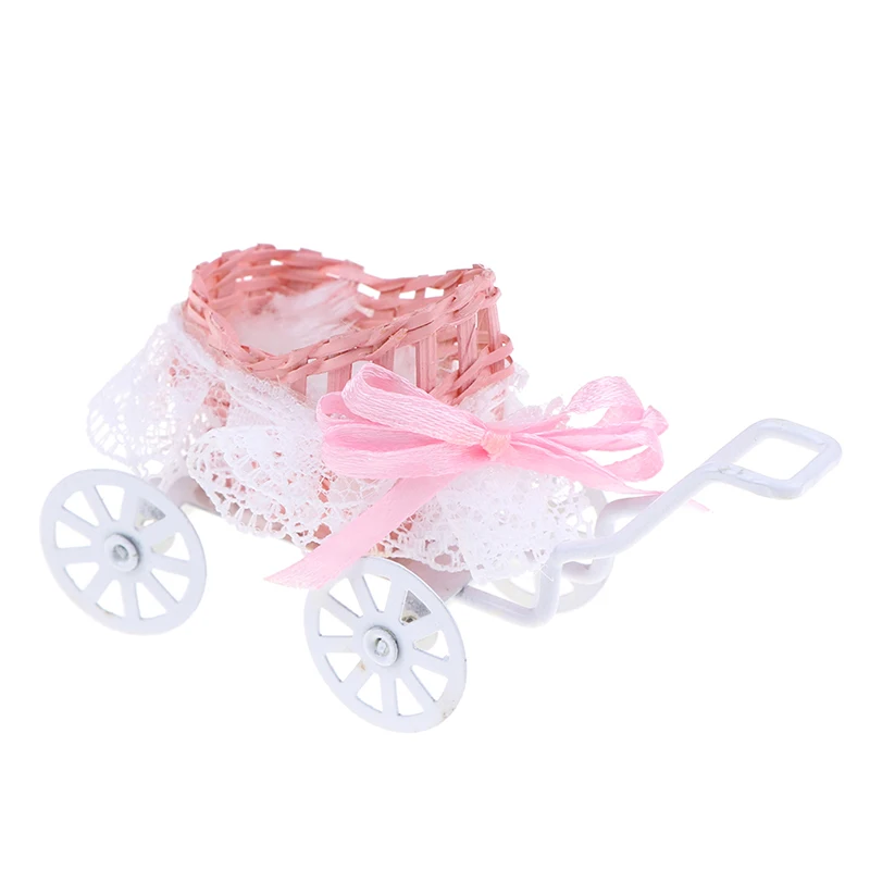 

1pc Creative Cute Doll House Decor Miniature Accessories Baby Carriage Model Doll Houses Accessories Toys Gift