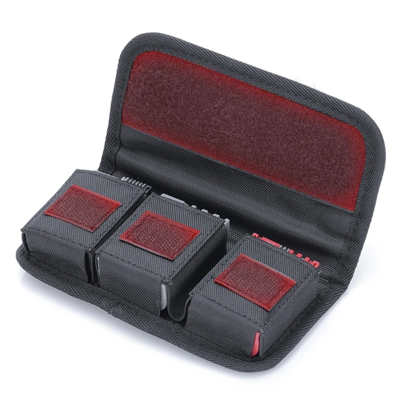 Camera Battery Case with SD Card Holder Pouch for lp-e6/ en-el15/ np-fw50/ np-f550/ AA Battery & TF/SD Memory Card