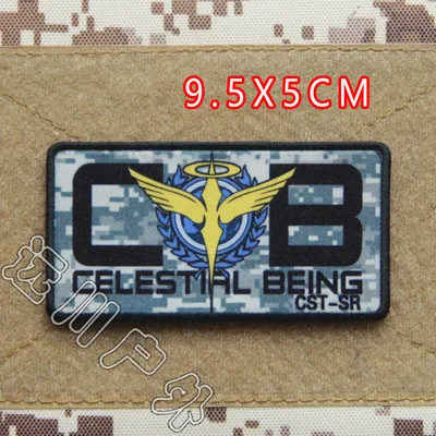 Mobile Suit Gundam 00 Printed Patches Gene Yasumian Organization EFSF Personalized Armband Backpack Sticker Patch